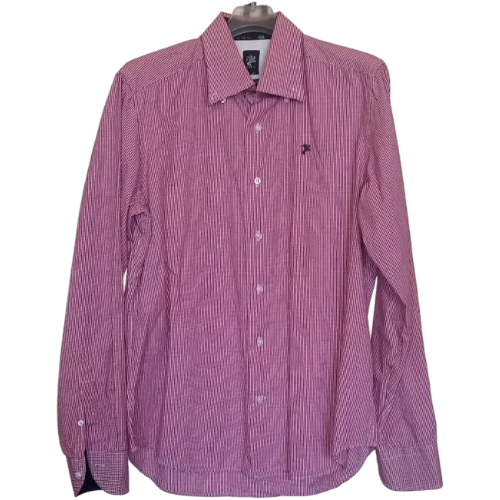 camicia a quadri colore rossa e bianca - cdm