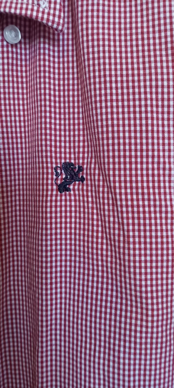 camicia a quadri colore rossa e bianca - cdm