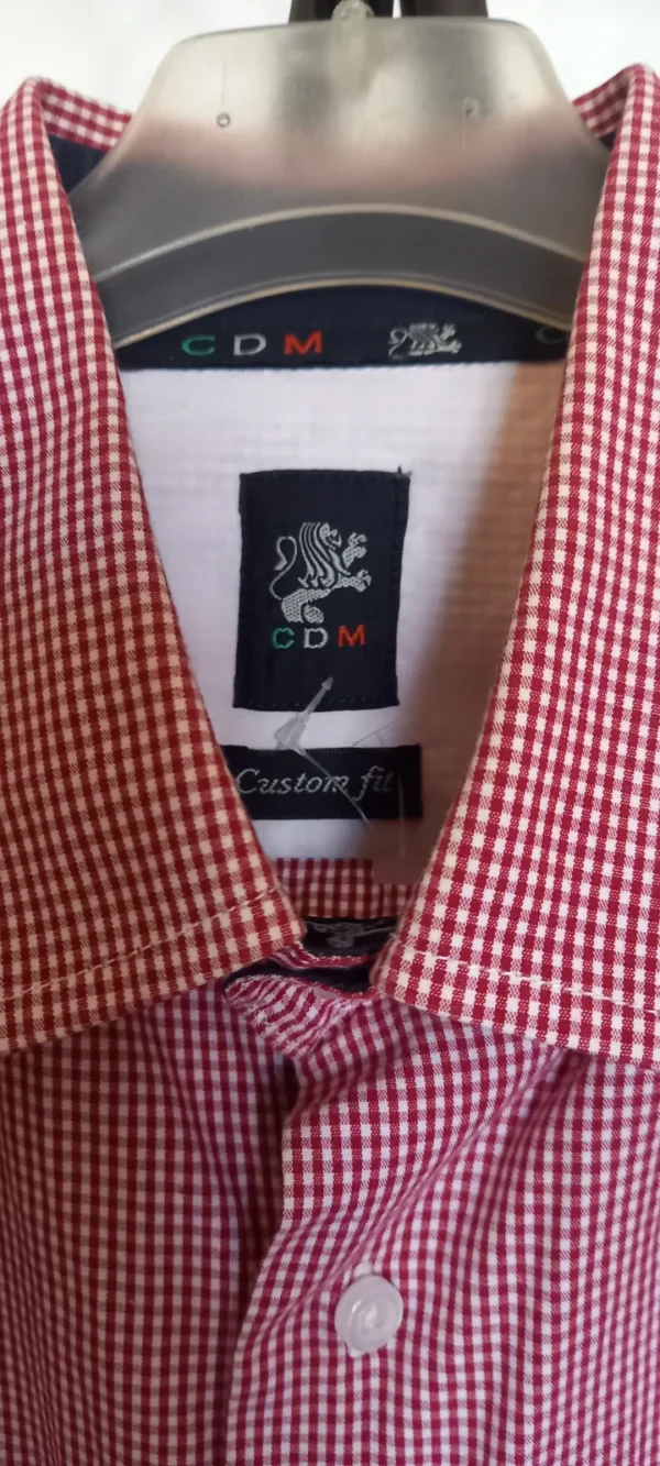 camicia a quadri colore rossa e bianca - cdm