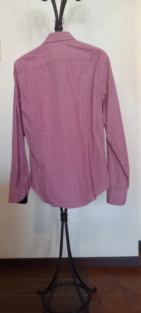 camicia a quadri colore rossa e bianca - cdm
