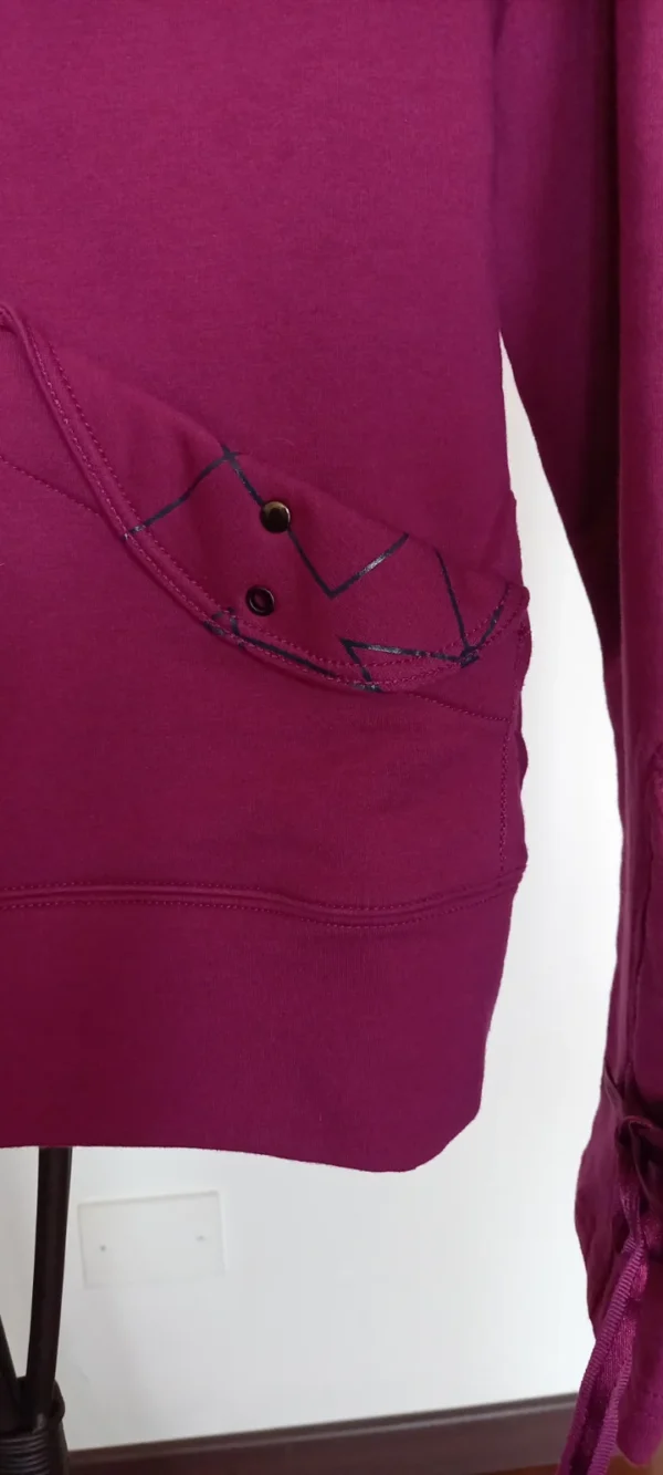 Felpa Donna Zip - Marca Grease